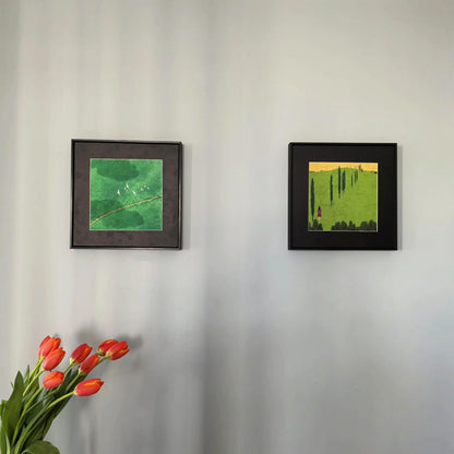 Canvas Wall Art with Metal Frame 30 x 30 cm – Style B