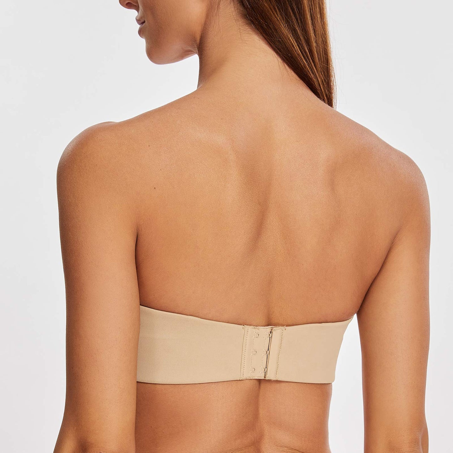 Strapless Underwire Minimiser Bra No Padding Plus Size – Beige 85F
