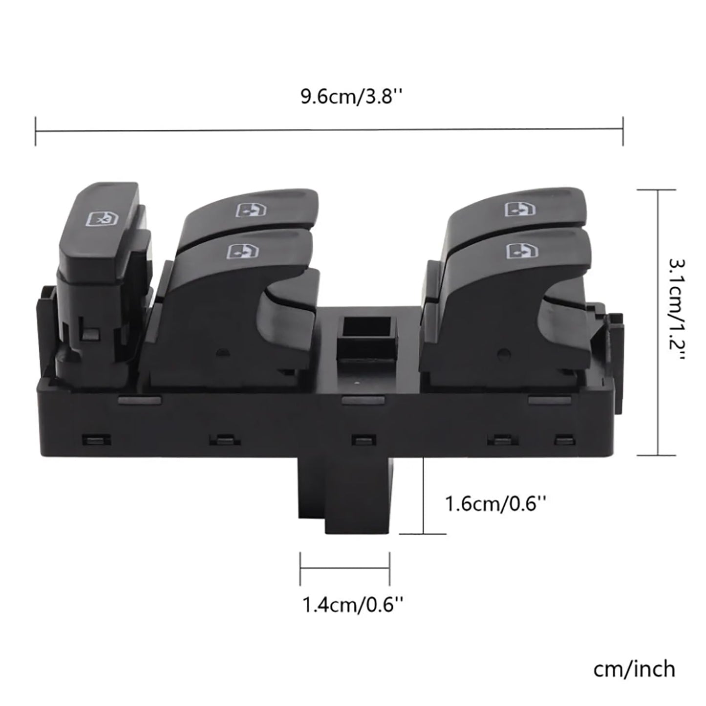 Electric Window Switch Front Left for VW Golf MK7 Passat B8 Tiguan – 5G0959857