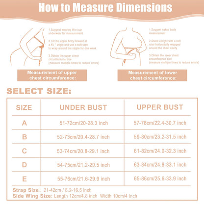 Strapless Self-Adhesive Push-up Backless Bra Wire-Free Non-Slip Invisible – Black C