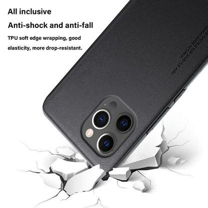 Nubia Z80 Ultra Wallet Case PU Leather Business Style Slim Back Cover – Black