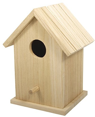 Rayher dekoratīva koka putnu mājiņa-kastīte 12,5 × 10 × 17 cm - Gultify