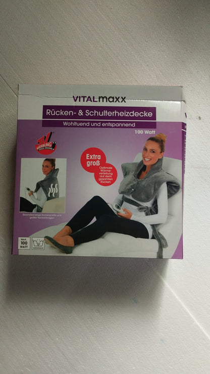 VITALmaxx Elektriskā sildošā sega (bojāts iepakojums sk. Attēlā)