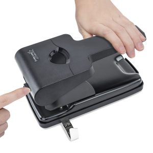Rapesco Germ-Savvy HD865-P 2 caurumu caurumotājs – melns