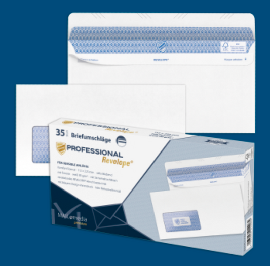 MAILmedia Revelope Professional C5 aploksnes ar logu – 100 gab.