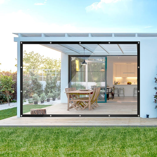 WOLTU ūdensizturīgs brezents 4 × 6 m – 140 g/m², caurspīdīgs