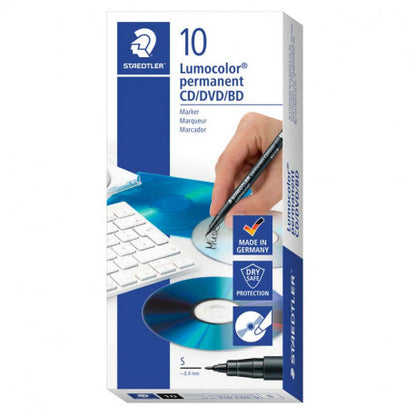 STAEDTLER Lumocolor 310 CD/DVD marķieris – melns, 0,4 mm