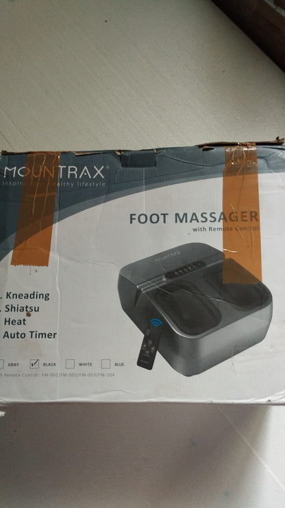 MOUNTRAX Foot Massager – Pēdu masāžas aparāts ar sildīšanu un pulti (bojāts iepakojums, sk. Attēlā)