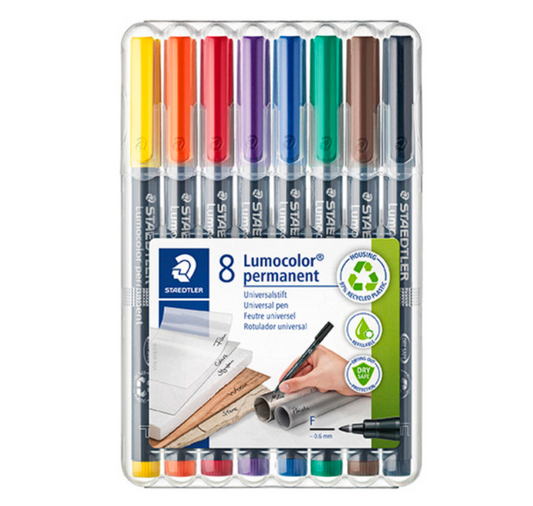 STAEDTLER Lumocolor 318-5 permanentais marķieru komplekts – , 0,6 mm