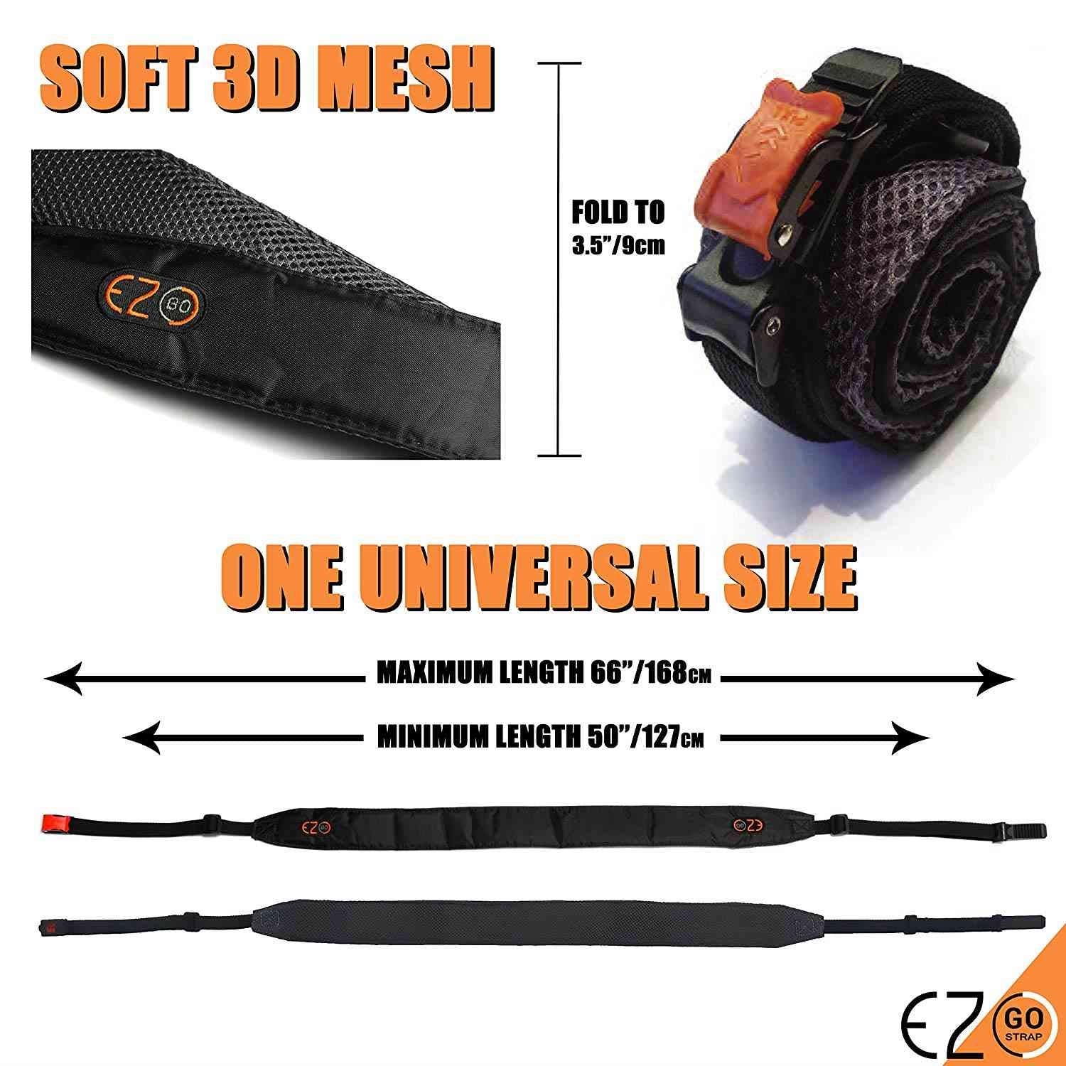 EZ-GO Motorcycle Helmet Shoulder Strap - Adjustable Helmet Strap with Ratchet Closure for Free Hands - Motorcycle Accessories