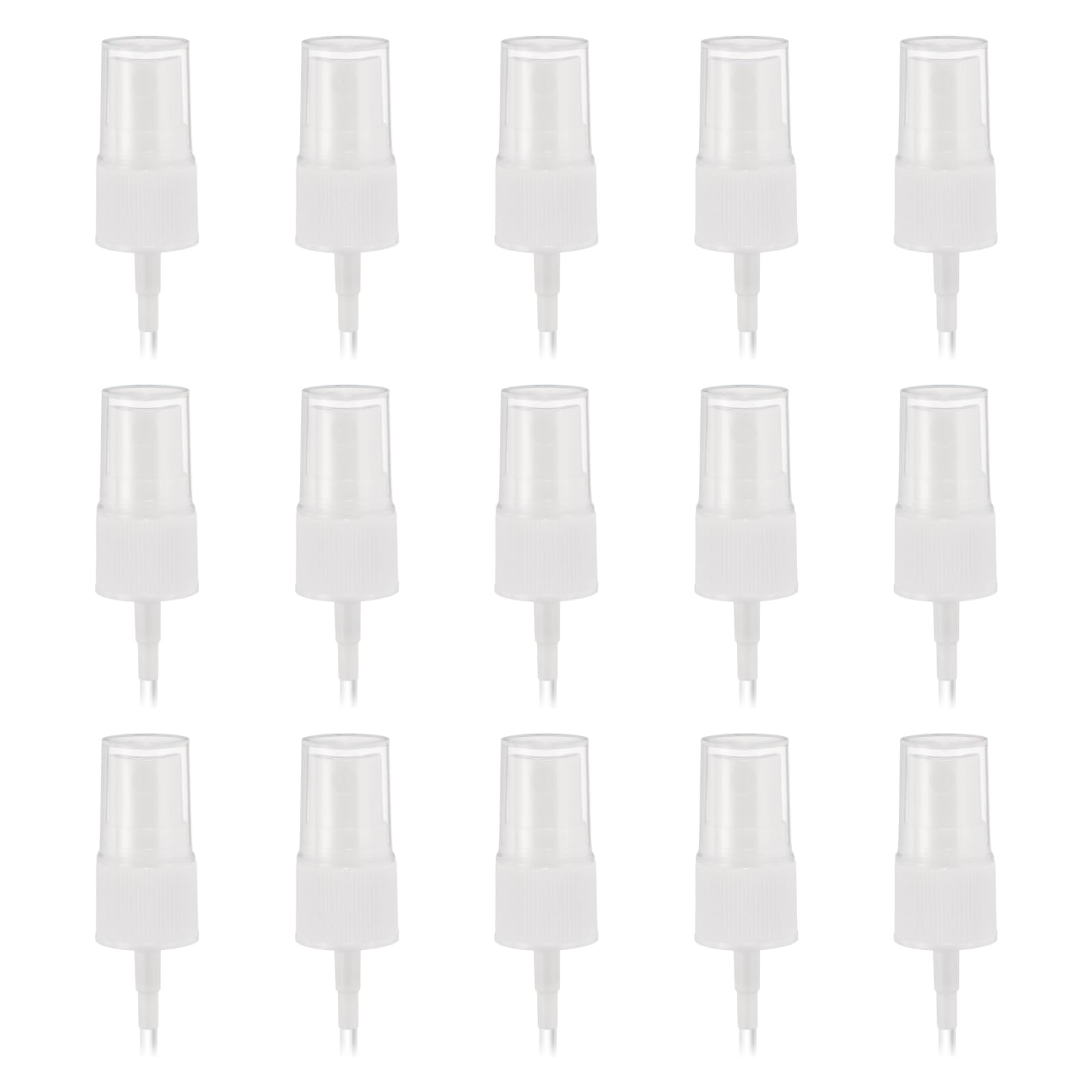 Spray Bottle Pump Heads 50-pack 18/410 Fine Atomizer Reusable Replacement – White