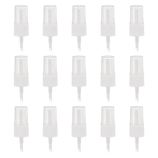 Spray Bottle Pump Heads 50-pack 18/410 Fine Atomizer Reusable Replacement – White
