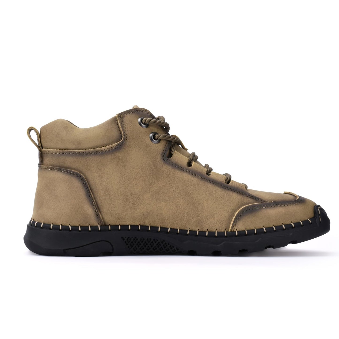 Men's Leather Casual Lace-Up Moccasin Non-Slip Lightweight Office Driving Shoes – EU 46