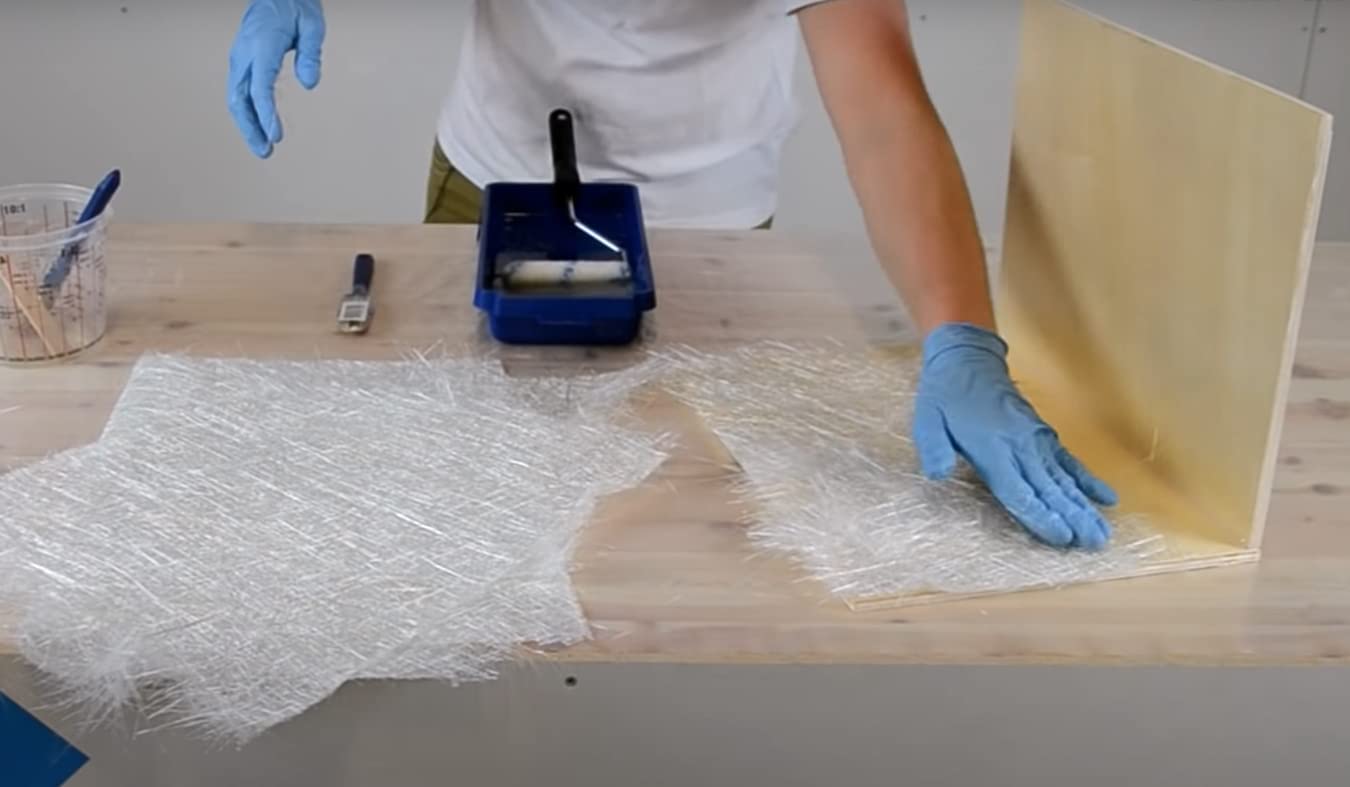 Fibreglass Mat 1m² 300g/m² for Polyester Resins GRP Impregnation – White