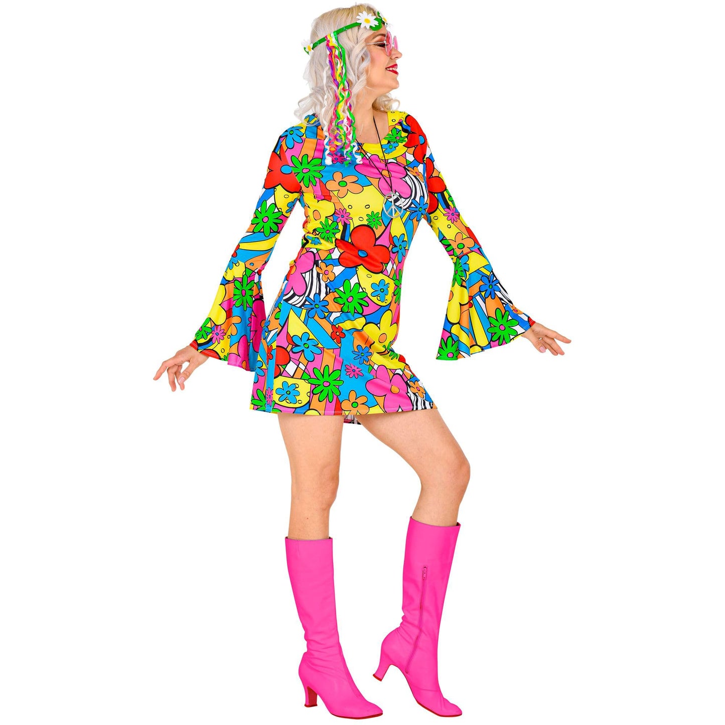W WIDMANN MILANO 60s Groovy Costume – Hippie Carnival Outfit