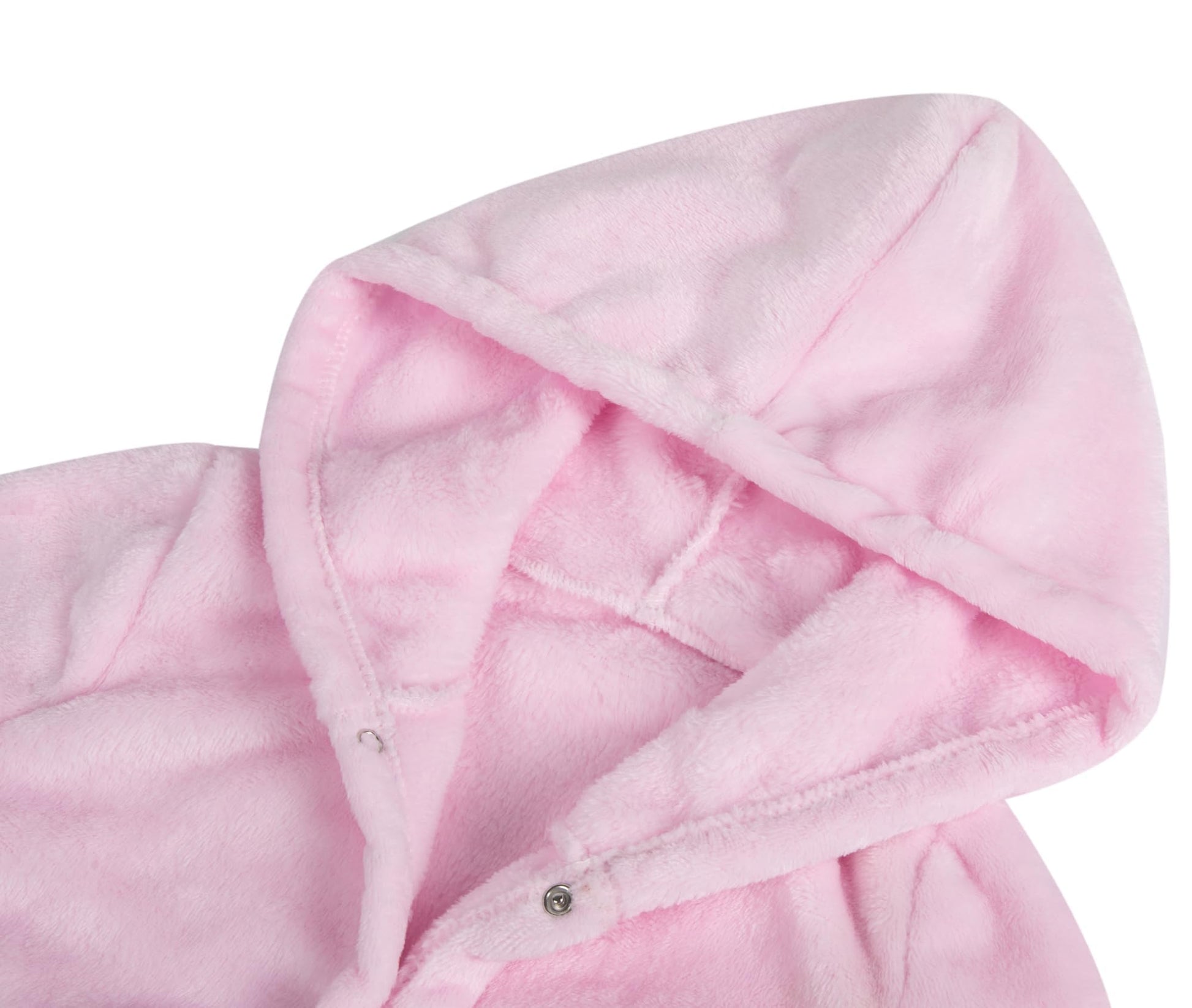 Children's Hooded Coral Fleece Bathrobe Cozy Toddler Hoodie Robe – Pink 4-5 yrs