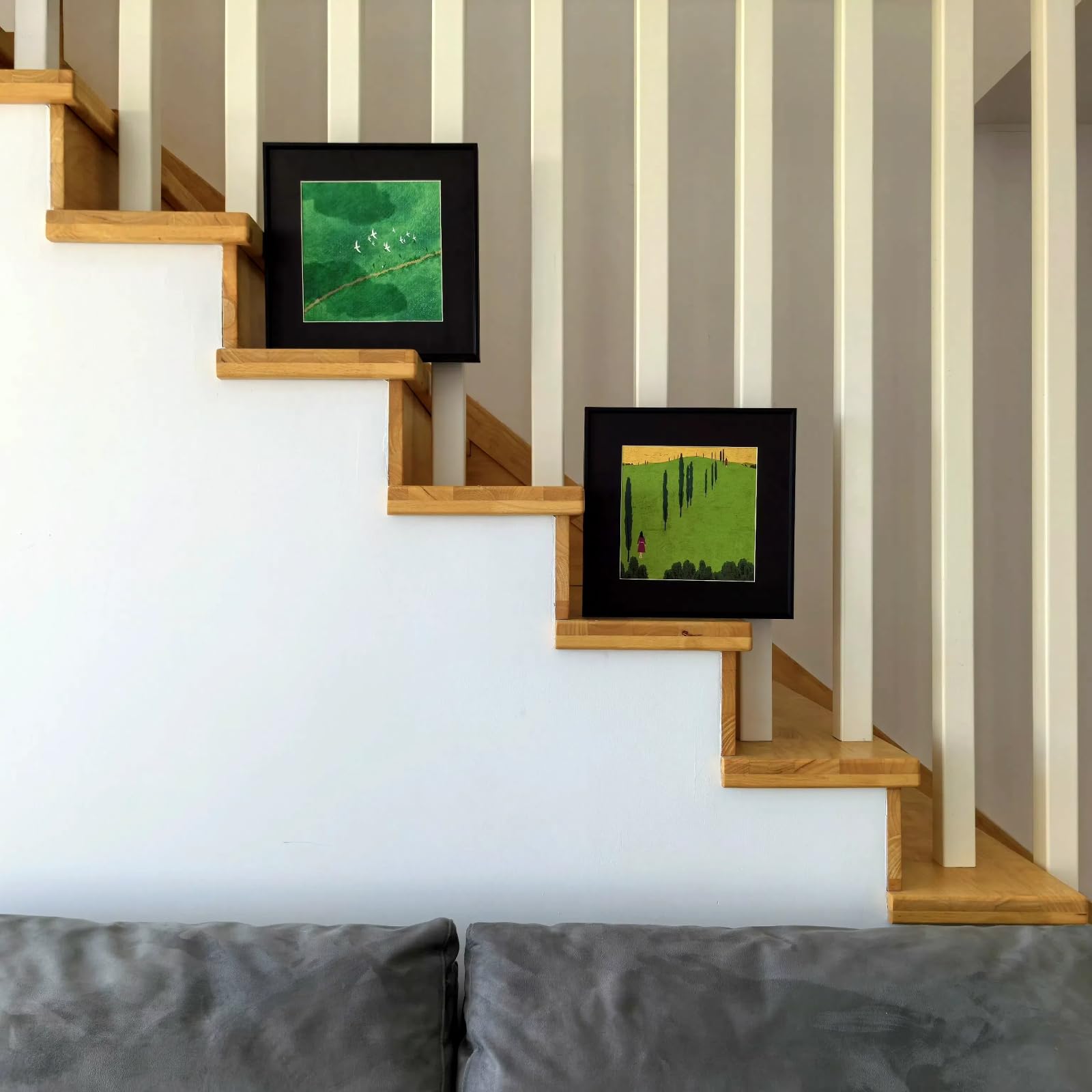 Canvas Wall Art with Metal Frame 30 x 30 cm – Style B