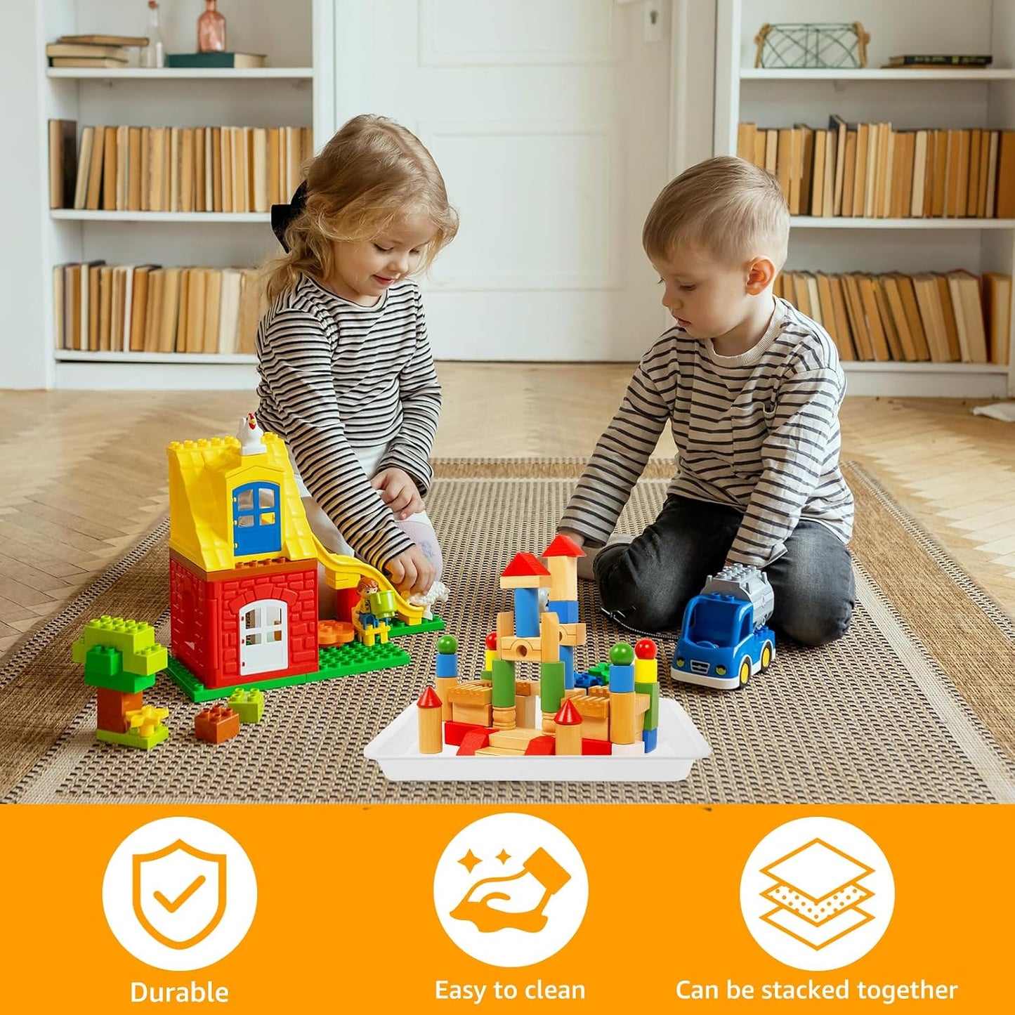 CYEER Pack of 15 pack  Plastic Trays