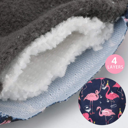 Reusable Sanitary Wipes Pads (7 in 1, 10 inch), Antibacterial Bamboo Panty Liners with Wet Bag, Heavy Flow Night Washable