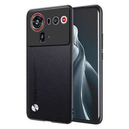 Nubia Z80 Ultra Wallet Case PU Leather Business Style Slim Back Cover – Black