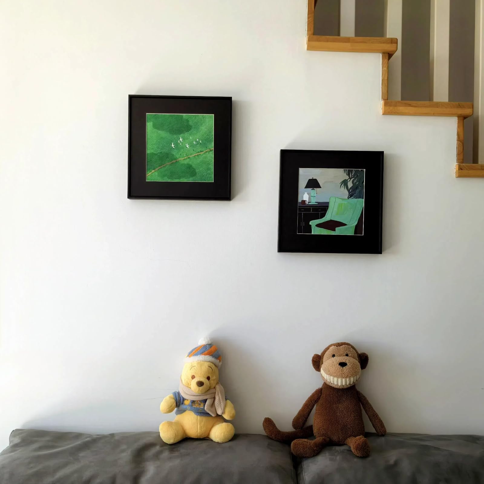 Canvas Wall Art with Metal Frame 30 x 30 cm – Style B