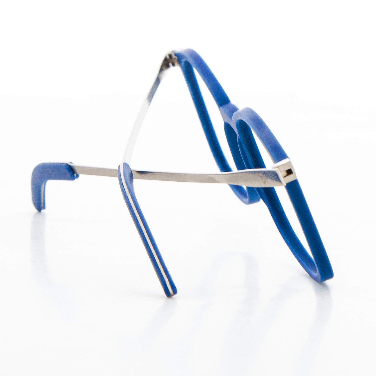 Rectangular Reading Glasses Ultra-Flat ULTEM Frame Anti-Reflective - Blue +1.0