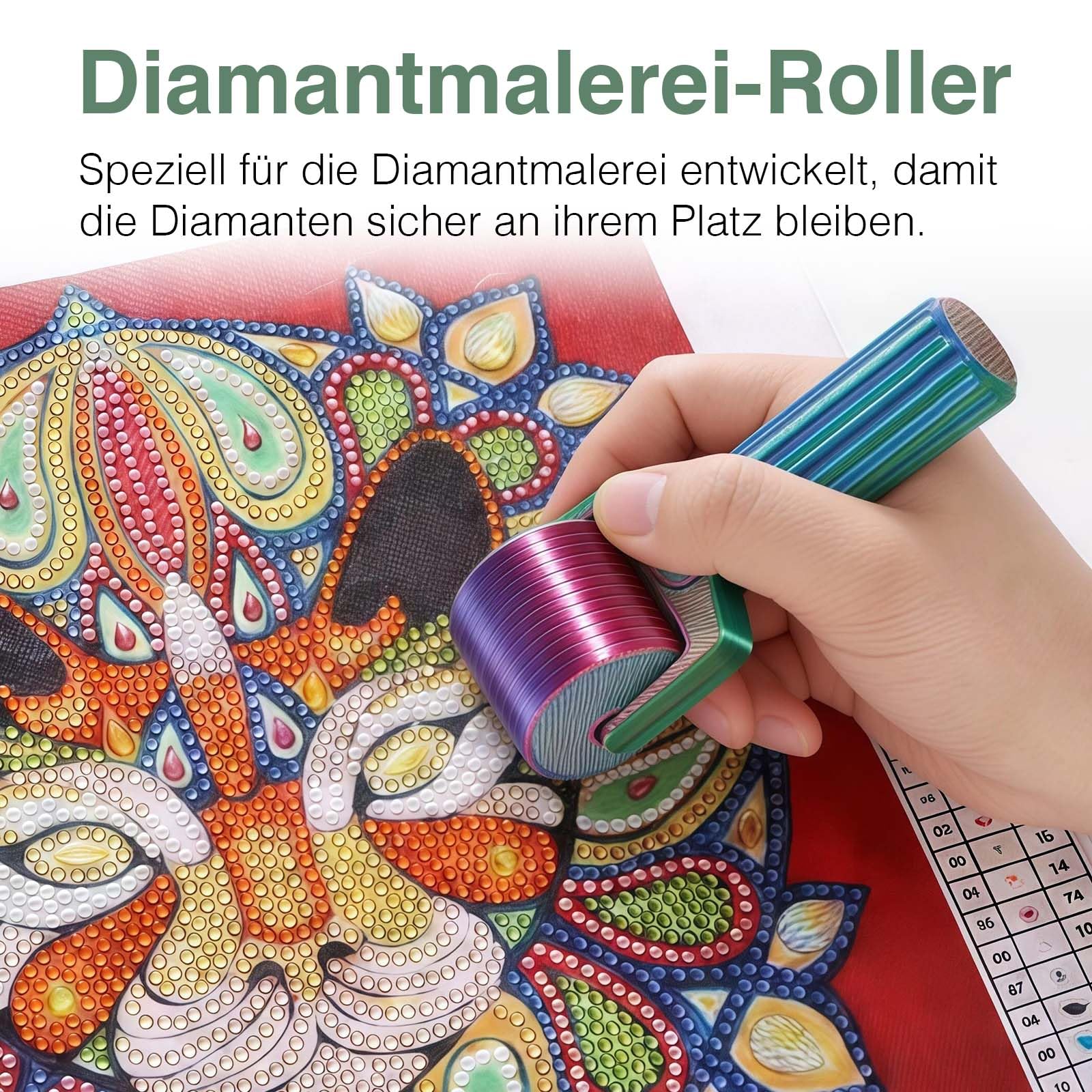 Diamond Painting Pressure Roller Tool Portable for 5D Cross Stitch – Green