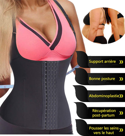 CHUMIAN Women's Waist Shaper Underbust Corset Waist Trainer Corset Tummy Control Body Shaper for Weight Loss Waist Cincher
