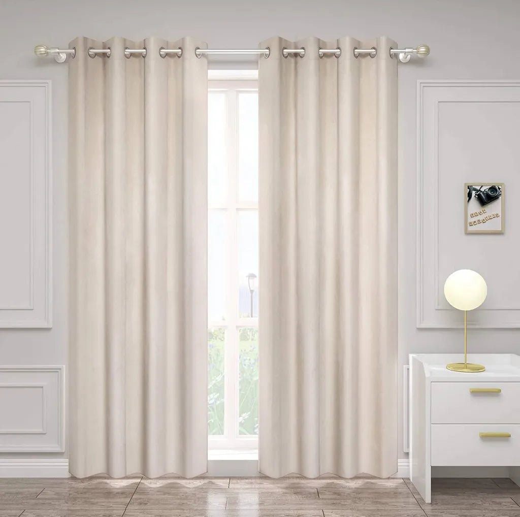 WOLTU aptumšojošais termo aizkars 135 × 245 cm – bēšs - Gultify