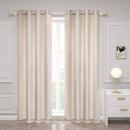 WOLTU aptumšojošais termo aizkars 135 × 245 cm – bēšs - Gultify