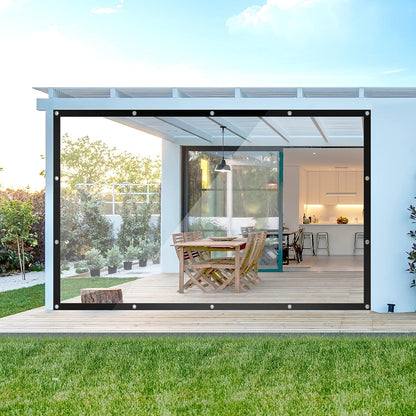 WOLTU ūdensizturīgs brezents 4 × 6 m – 140 g/m², caurspīdīgs - Gultify
