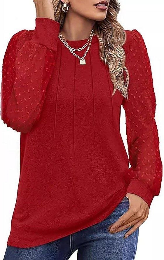 Women's lace sleeves top - Gultify
