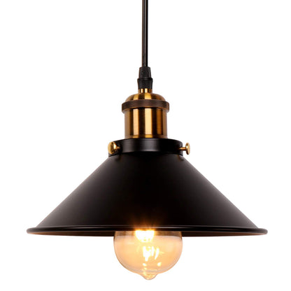 Newrays Vintage Retro Black Pendant Light Shade Loft Iron Umbrella Kitchen Bar Hanging Ceiling Lamp