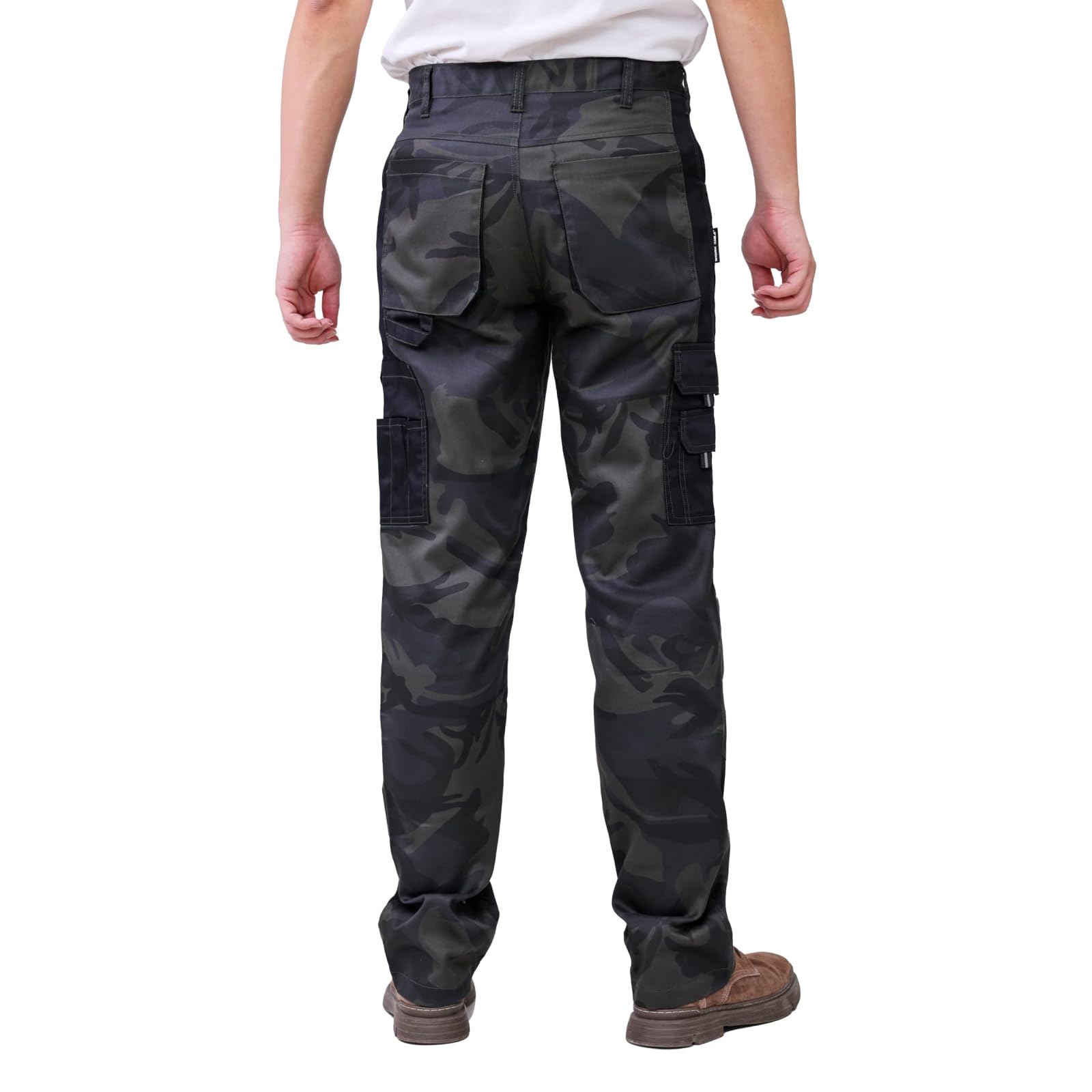 WORK IDEA Men's Work Trousers - Camouflage Trousers Men's Cargo Trousers with Inside Knee Pockets