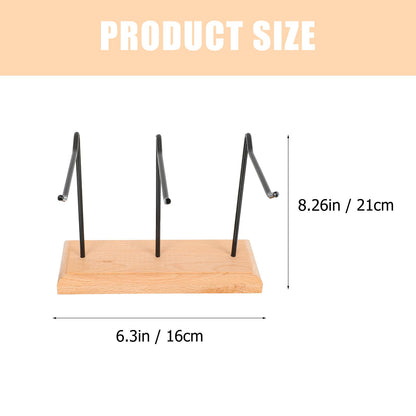 YARNOW Iron Jewelry Stand Minimalist Display for Earrings and Necklaces – 21x16x8 cm