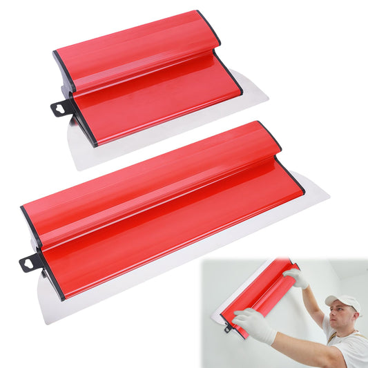 Spatula Set Stainless Steel Ergonomic 25cm & 40cm – Ideal for Large Wall Work Areas