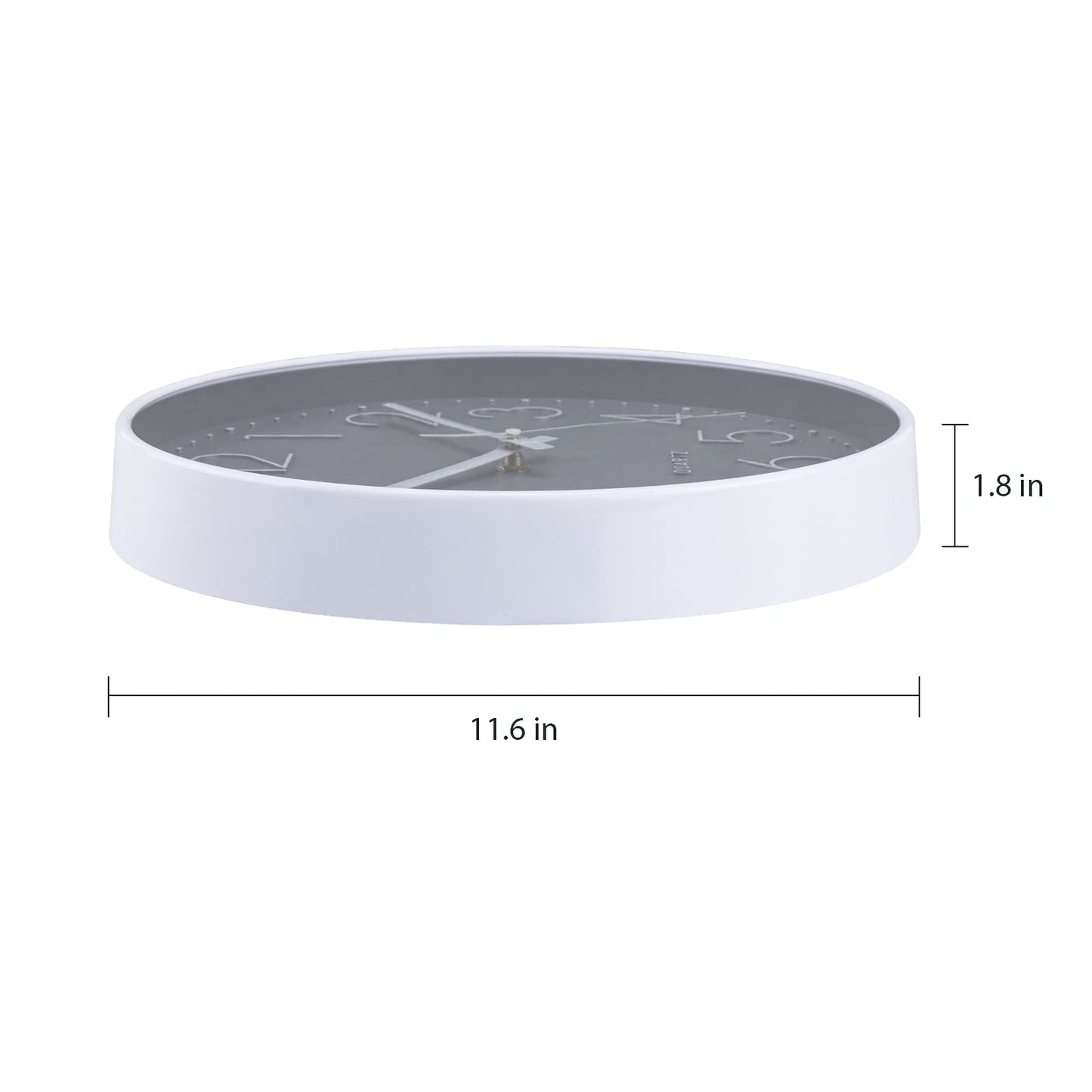 ACCSHINE Wall Clock Without Ticking Noise Silent 30cm Quartz Battery Operated Large Wall Clock Easy to Read for Room Home