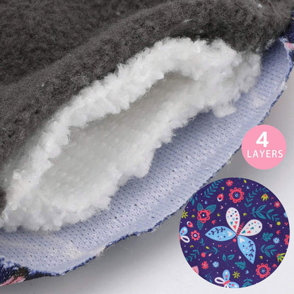 Phogary Reusable Pads, Antibacterial Bamboo Panty Liners with Waterproof Pouch, Washable Overnight Pads for Heavy Menstrual